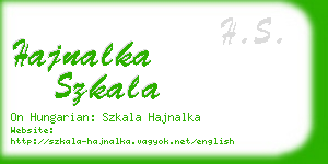 hajnalka szkala business card